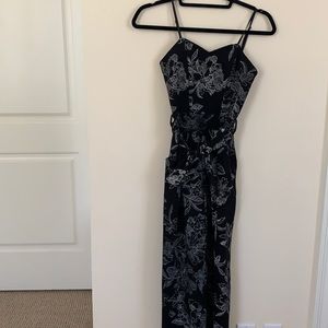 Black floral Jumpsuit